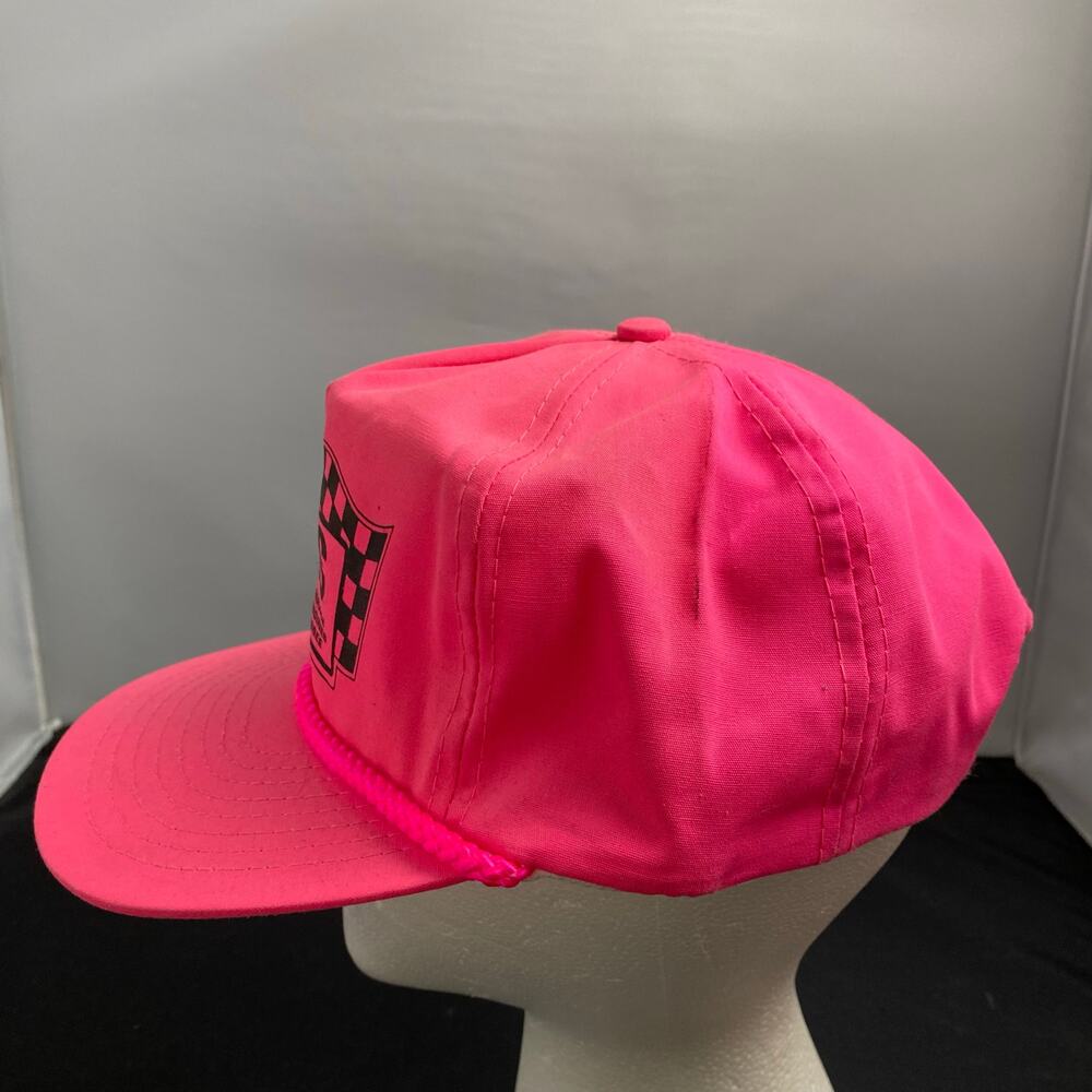 Vintage RHS Racing Head Service Rope Hat Memphis TN Performance Engines Pink - Picture 4 of 7